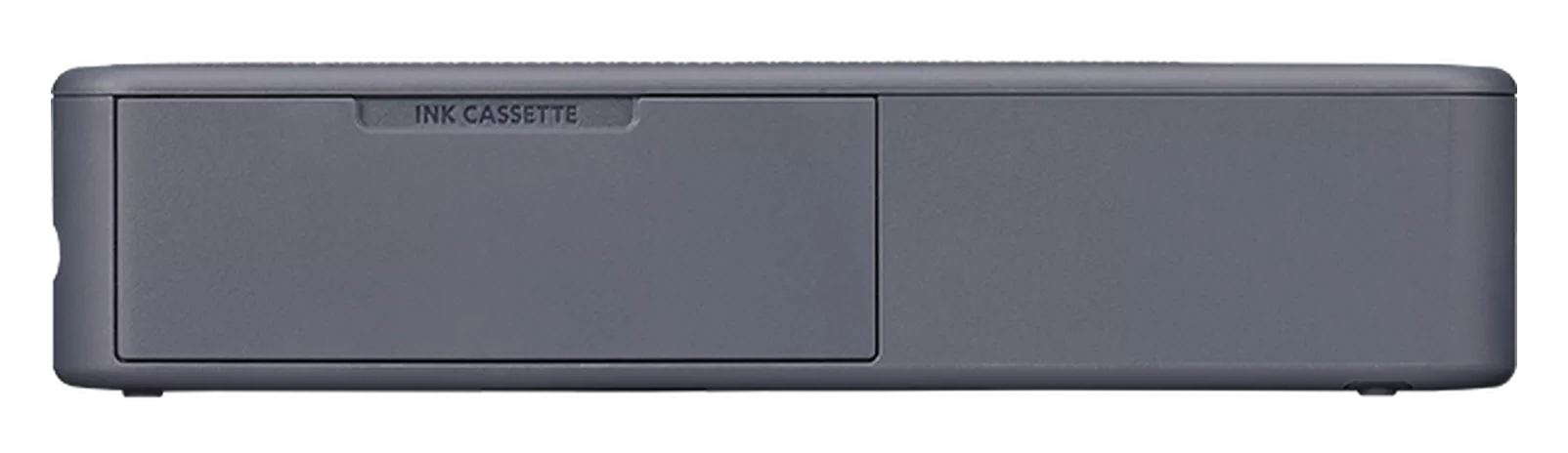 Szara kaseta z tuszem z napisem 'INK CASSETTE' jest pokazana.