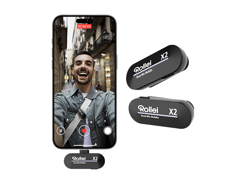 Rollei Hear:me Mobile X2 Draadloos Microfoonsysteem