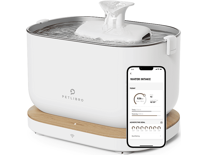 PETLIBRO PL-WF105-92W DOCKSTREAM APP WHITE WATER FOUNTAIN