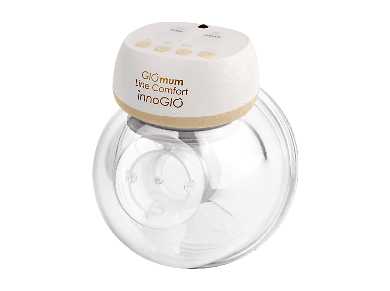 Muszlowy laktator elektryczny INNOGIO GIOmum Line Comfort GIO-357I Biało-przezroczysty