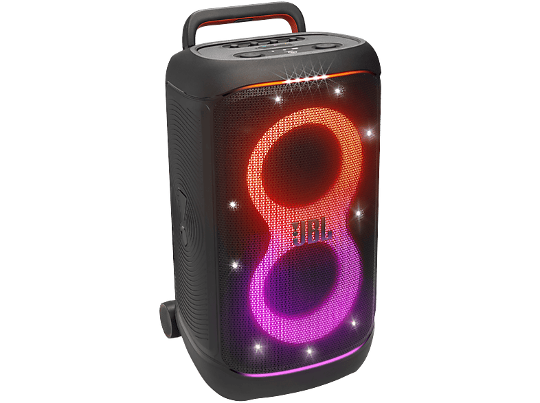 Altavoz de gran potencia - JBL PartyBox 520, 400 W, 15h Autonomía, Asa telescópica y Ruedas, IPX4, Negro