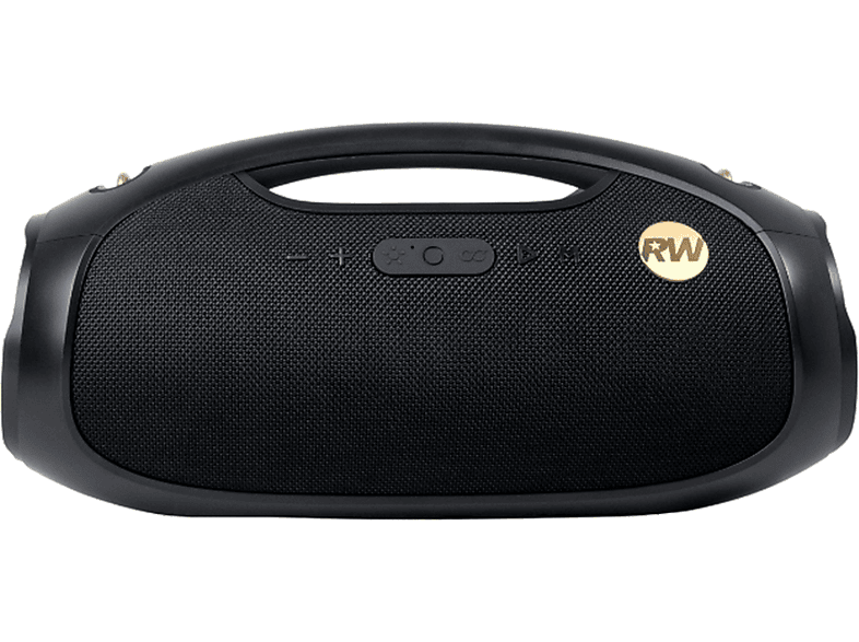 Altavoz bluetooth - PEAQ PPA 600-RW, 60W Potencia RMS, 120W Total, 8h Autonomía, Edición Robbie Williams, Subwoofer, Iluminación RGB, Negro