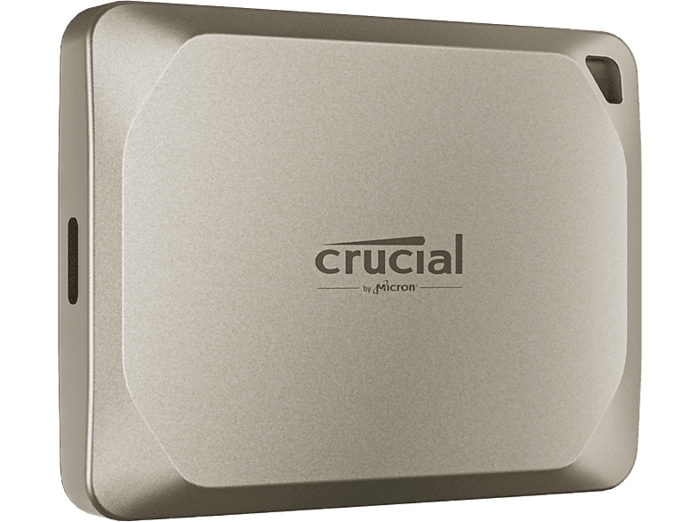 Disco duro SSD externo 2 TB - Crucial X9 Pro for Mac Portable SSD, Velocidad de lectura y escritura 1050 MB/s, Plug-and-Play, Beige