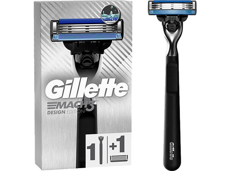 Gillette Mach 3 Design Edition Handteill + 1 Klinge; Rasierer