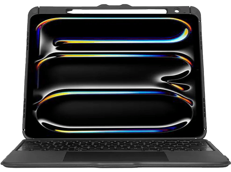 Targus VersaVu® Bluetooth®, Para iPad Pro® de 13 pulgadas (M4), Retroiluminación Ajustable, Rotación 360º, Pie Apoyo, Negro