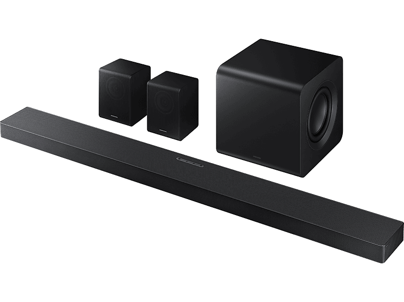 Barra de sonido - Samsung HW-B450F/ZF, Bluetooth, Inalámbrico, 300 W, Subwoofer y Dolby Atmos inalámbrico, 2.1 canales, Negro