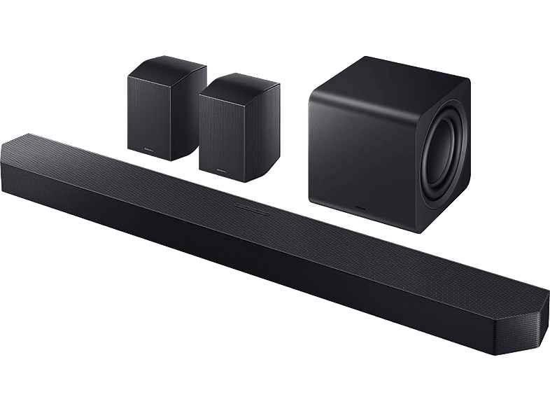 Barra de sonido - Samsung HW-Q990F/ZF, Bluetooth, 756 W, Subwoofer y Dolby Atmos inalámbrico, 11.1.4 canales, WiFi, Negro Titanio