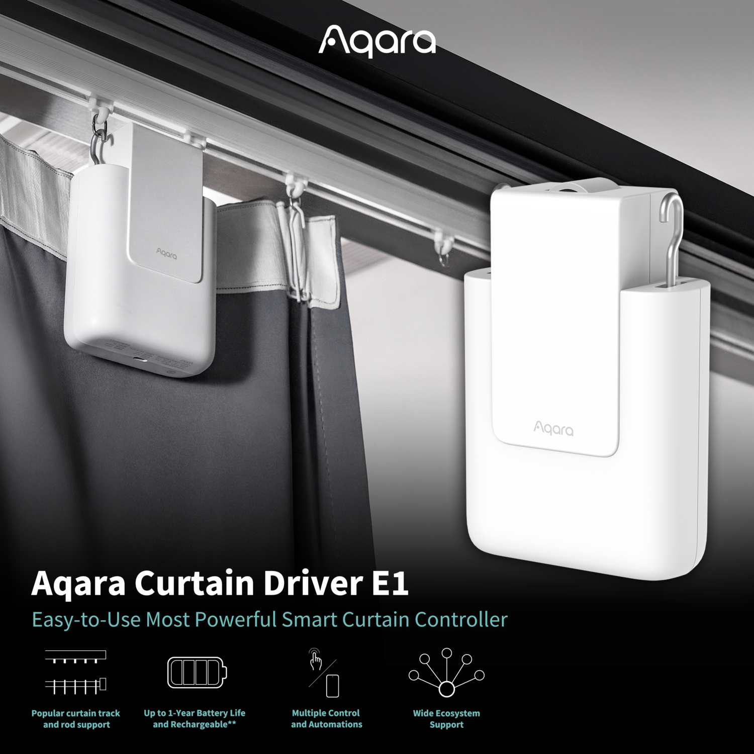 Aqara gordijn Driver E1 voor gordijnrails (CM-M01