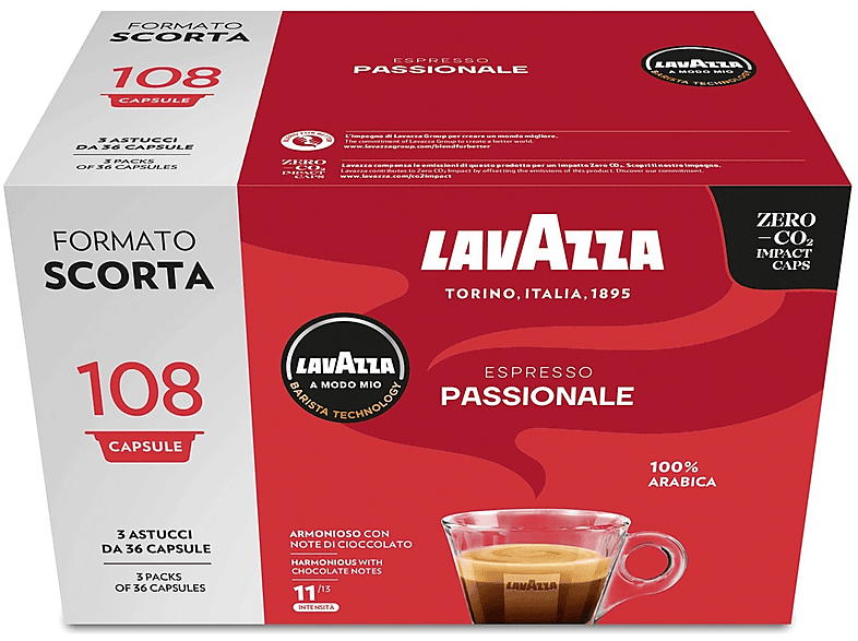Lavazza Caffè in capsule Passionale 108 Caps, Lavazza A modo mio, 0,81 kg