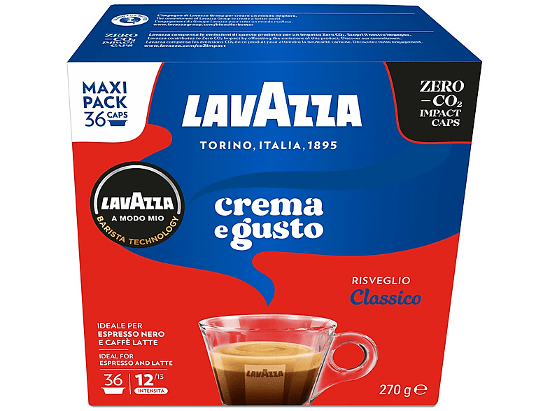 Lavazza Caffè in capsule Crema & Gusto 36Caps, Lavazza A modo mio, 0,27 kg