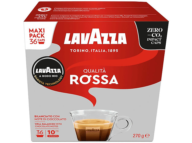 Lavazza Caffè in capsule Q.rossa 36Caps, Lavazza A modo mio, 0,27 kg
