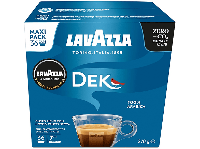 Lavazza Caffè in capsule DEK Cremoso 36 Caps, Lavazza A modo mio, 0,27 kg