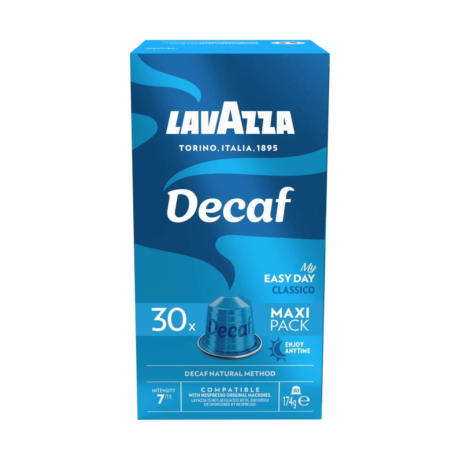 LAVAZZA Caffè in capsule DECAF 30CAPS ALU, Compatibili Nespresso, 0,174 kg