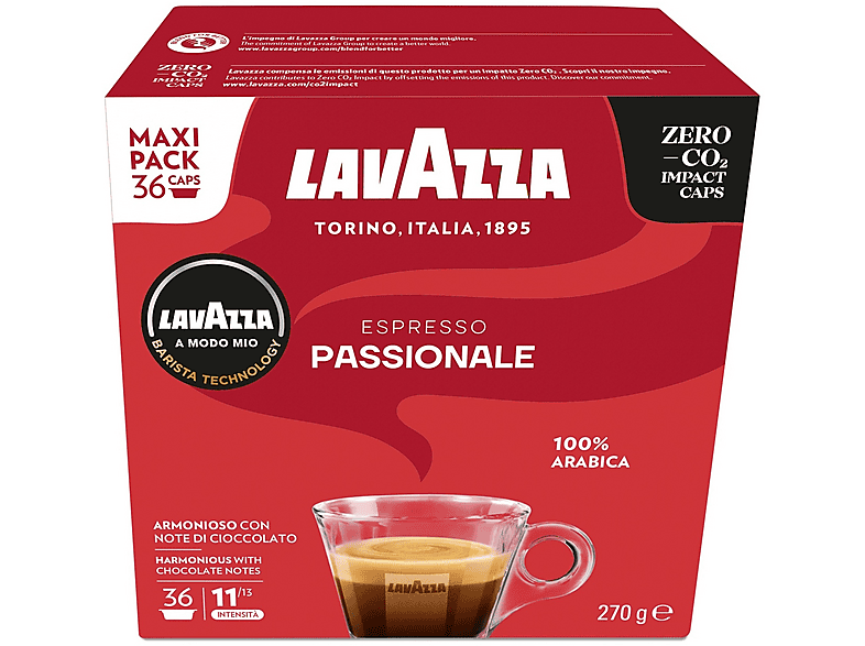Lavazza Caffè in capsule Passionale 36Caps, Lavazza A modo mio, 0,12 kg