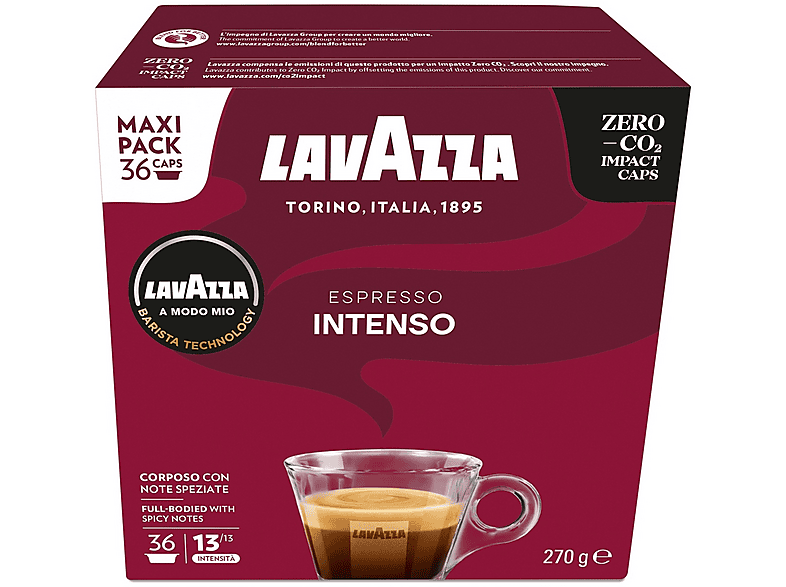 Lavazza Caffè in capsule Intenso 36Caps, Lavazza A modo mio, 0,12 kg