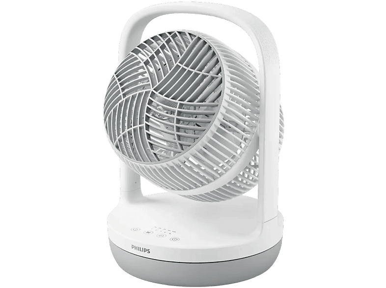 Ventilador de sobremesa - Philips CX2050/00, 3 velocidades, 25 W, Máxima refrigeración, Ultrasilencioso, Diámetro 22 cm, Blanco