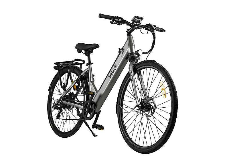 Bicicletta Elettrica Vivobike Vt2822 Torino Special grigio, ruote da 28",velocità max 25 Km/h, motore 250W, autonomia fino a 50Km, batteria 10400mAh