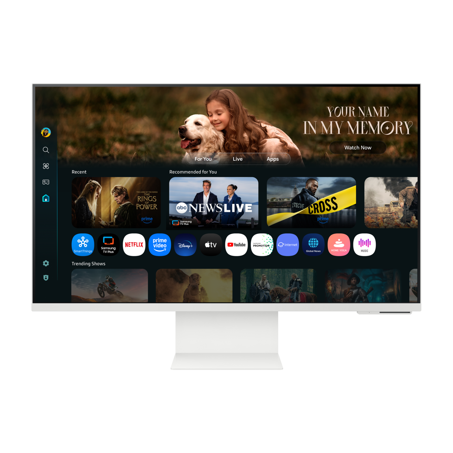 Samsung Smart Monitor M8 Ls32fm801uuxen - 32 Inch 3840 X 2160 (ultra Hd) Va-paneel In Hoogte Verstelbaar