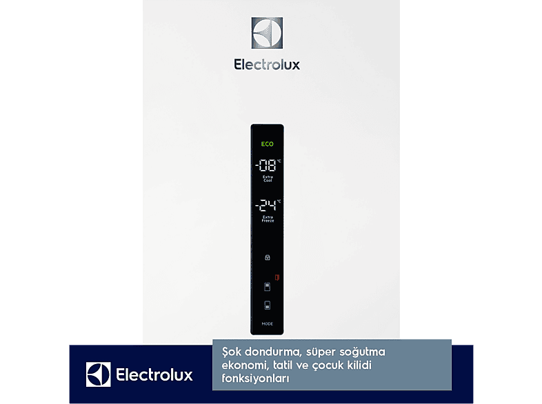 ELECTROLUX LNT7MD58W TwinTech D Enerji Sınıfı No Frost 588 LT