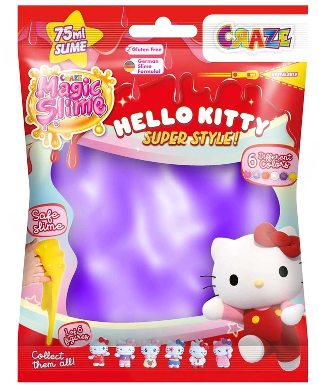 CRAZE MAGIC SLIME - Bag Surprise, Hello Kitty (CR51283)