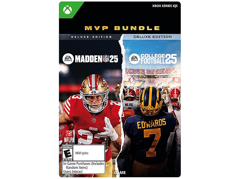 Xbox Series X S EA SPORTS™ MVP Bundle: Madden NFL 25 & College Football (Código de descarga)