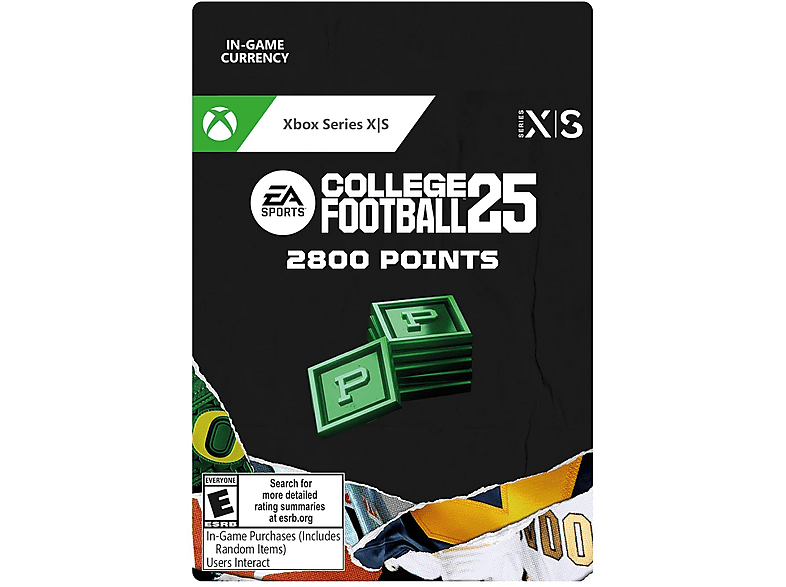 Xbox Series X S EA SPORTS™ College Football 25: 2.800 Points para el juego (*Juego no incluido) (Código de descarga)