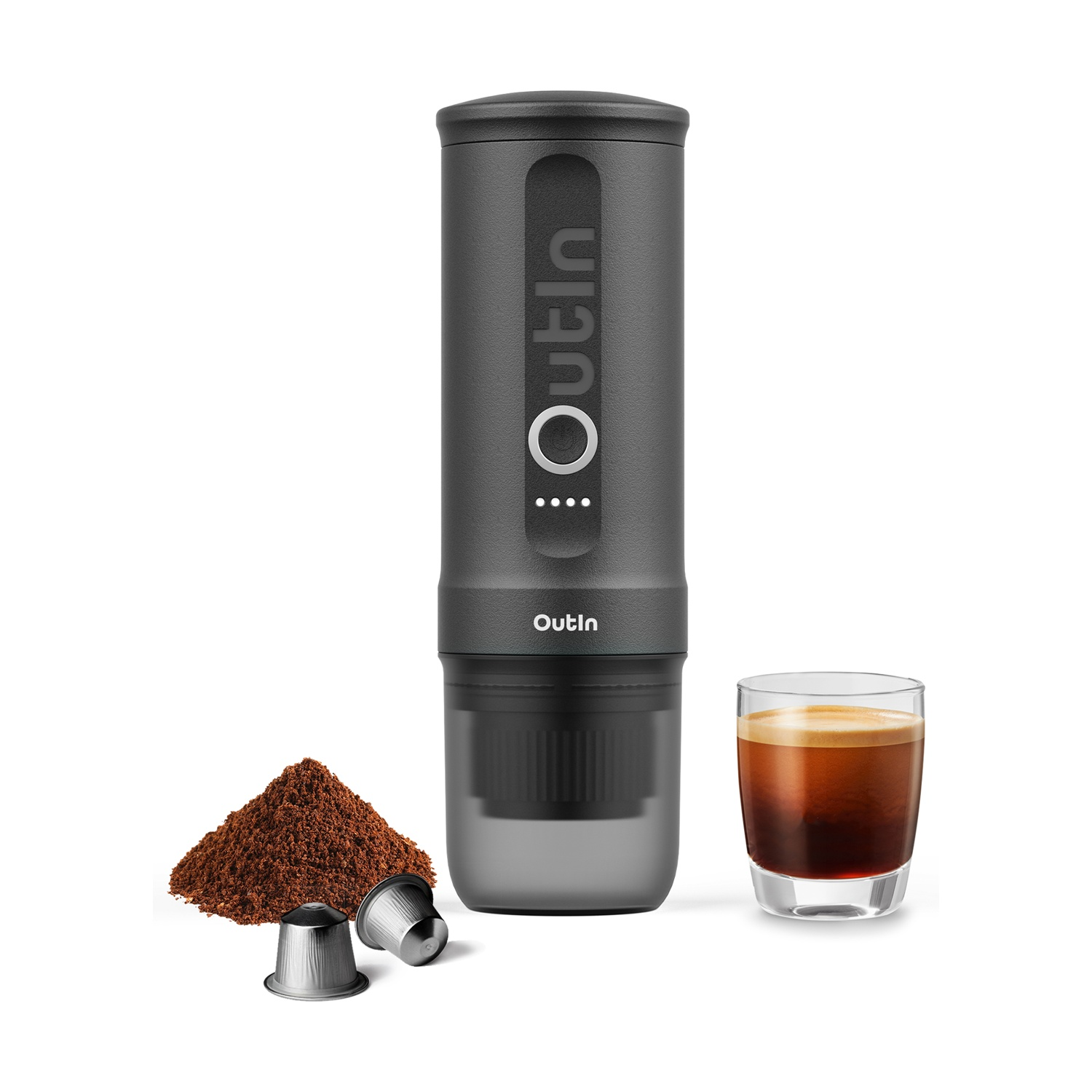 MACCHINA CAFFÈ ESPRESSO OUTIN NANO, 90 W, Space Grey