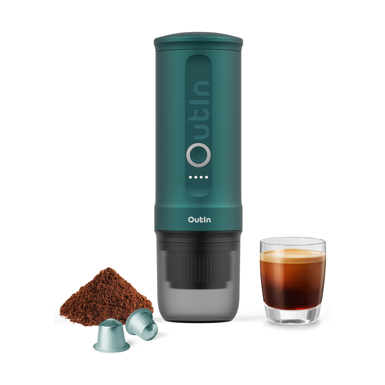 MACCHINA CAFFÈ ESPRESSO OUTIN NANO, 90 W, Outin Teal