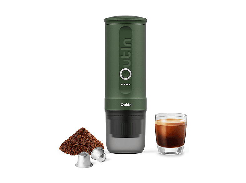 Macchina Caffè Espresso OutIn Nano, 90 W, Forest Green