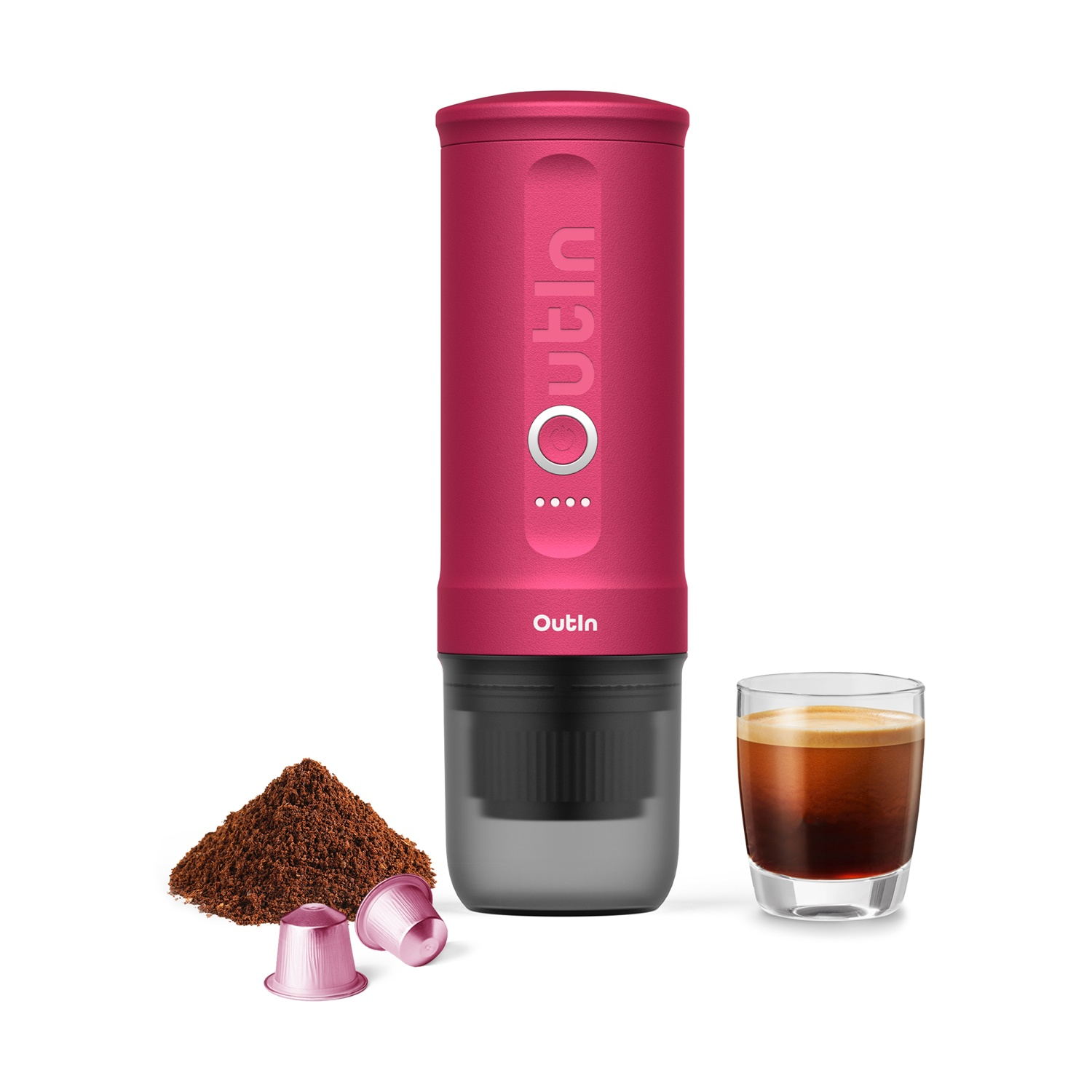 MACCHINA CAFFÈ ESPRESSO OUTIN NANO, 90 W, Fuschia Pink