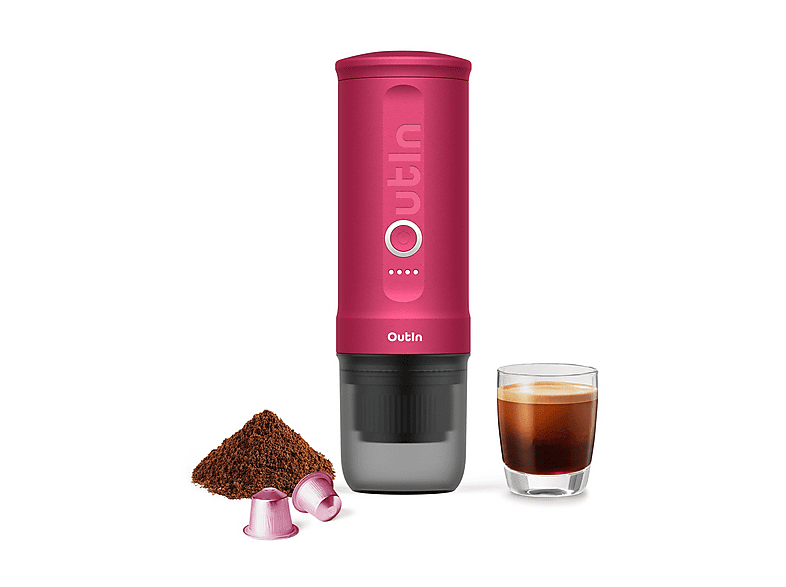 Macchina Caffè Espresso OutIn Nano, 90 W, Fuschia Pink