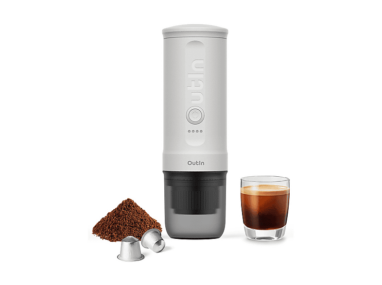 Macchina Caffè Espresso OutIn Nano, 90 W, Pearl White