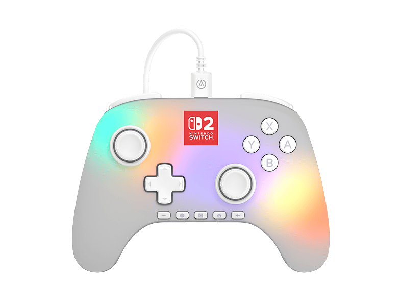 Thumbnail - POWERA Advantage kabelgebundener Controller Weiß mit Lumectra Ghost Lightning für Nintendo Switch 2