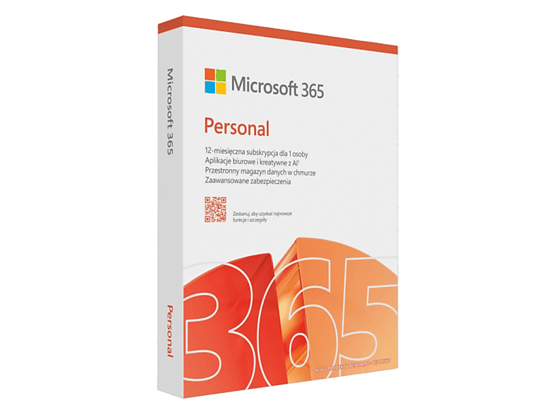 Microsoft 365 Personal PL (1 osoba.; 5 urządzeń ; 12 miesięcy; wersja fizyczna; Polska) (EP2-32454)