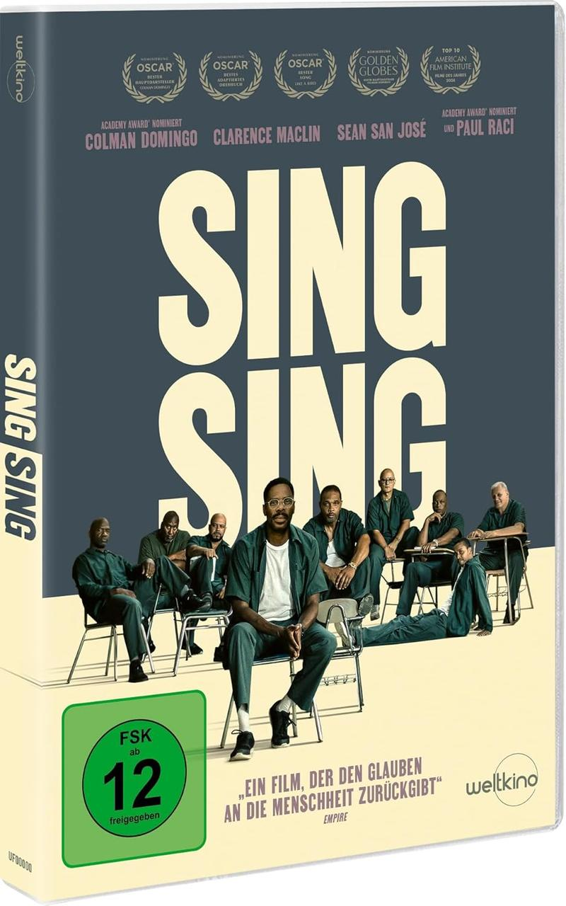 Filmcover für Sing Sing. Es zeigt eine Gruppe von Männern, vermutlich Gefangene, und der Titeltext ist groß und prominent.