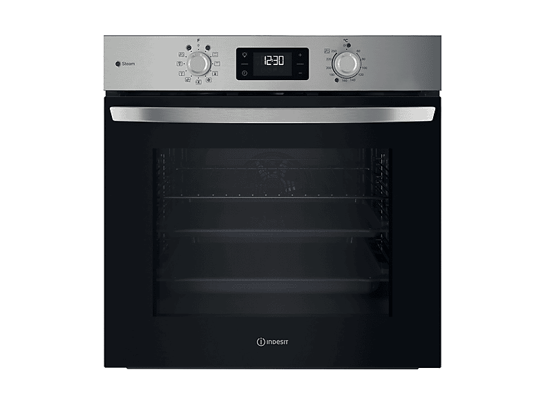 INDESIT IO 258HS X FORNO INCASSO Capacità 71 l, dimensoni: L 59,5 cm - A P 55,1 cm, nero, classe A+