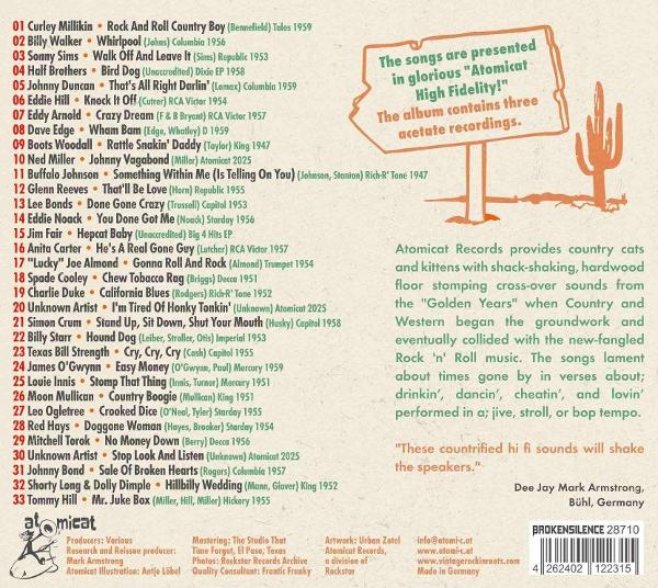 Albumcover mit einer Titelliste, einem Schild mit Text und einer Kaktusillustration. Der Hintergrund ist hellbraun.