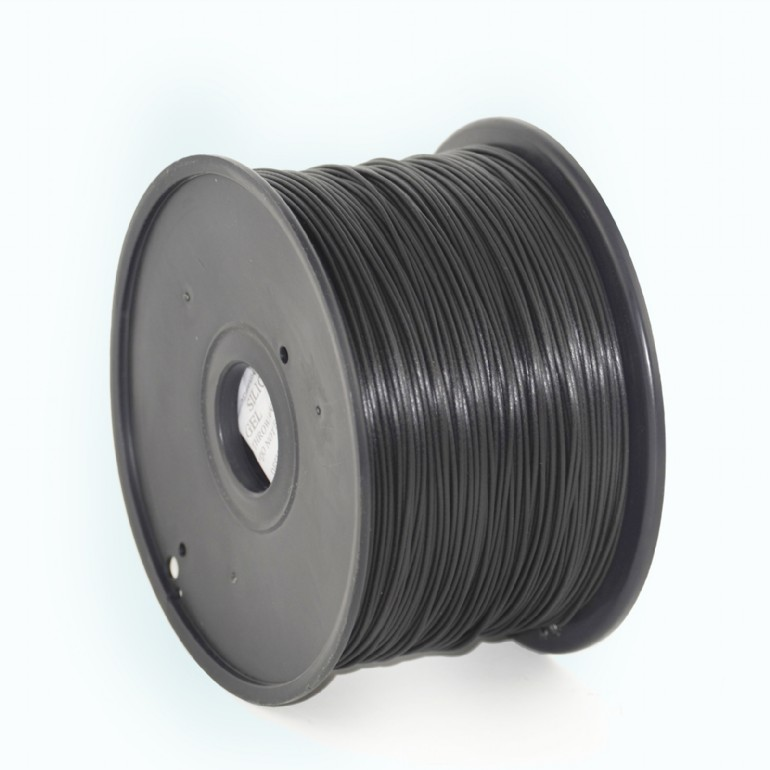 GEMBIRD ABS filament szál 3D nyomtatóhoz, 3 mm, 1 kg, fekete (3DP-ABS3-01-BK)