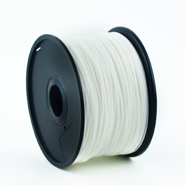 GEMBIRD ABS filament szál 3D nyomtatóhoz, 3 mm, 1 kg, fehér (3DP-ABS3-01-W)