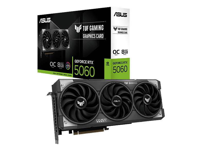 MediaMarkt, Asus Tuf Gaming Geforce Rtx 5060 8Gb Gddr7 Oc Edition, Nvidia, Grafikkarte, Computer & Software, PC-Komponenten, Grafikkarten, 90YV0N00-M0NA00