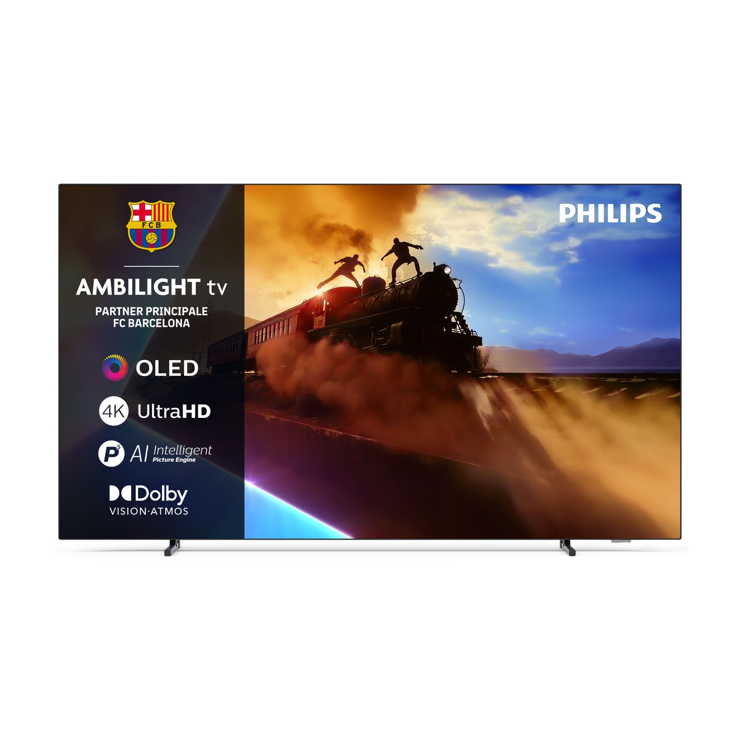 Ambilight TV PHILIPS 65OLED770, 4K, UHD, OLED 164cm 65", Smart TV, Dolby Vision and Dolby Atmos, Titan OS