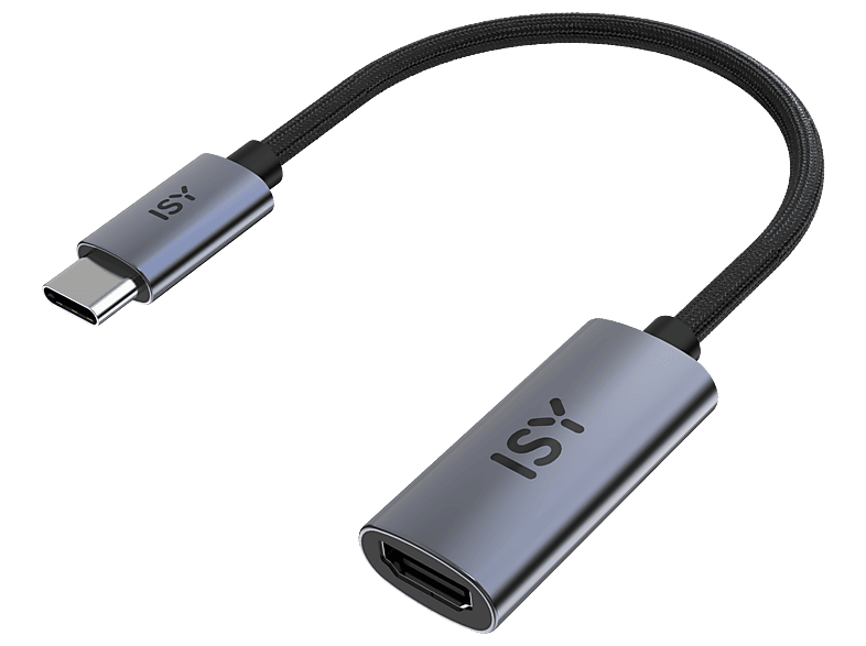 Adapter USB-C na HDMI ISY IAD-1035 Srebrno-czarny