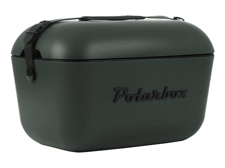POLISUR Polarbox Retro Cooler Kühlbox (20 l, Waldgrün-Schwarz)