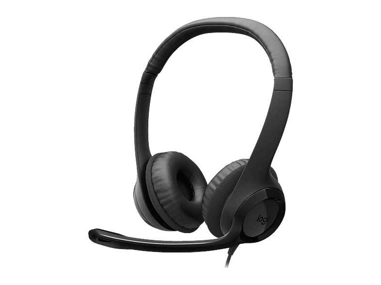 LOGITECH H390 USB-C, On-ear Computer-Headset Midnight Black