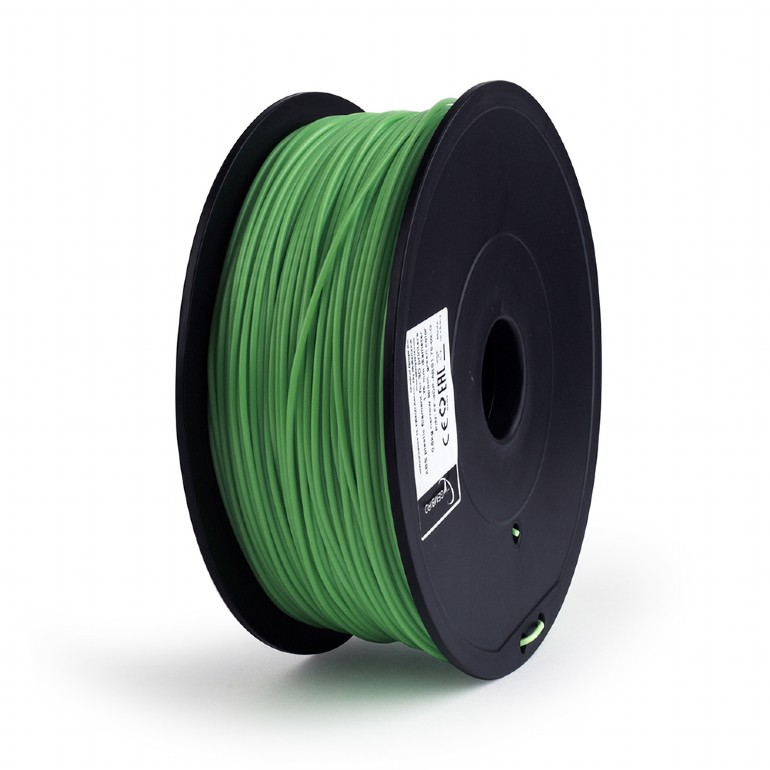 GEMBIRD ABS filament szál 3D nyomtatóhoz, 1,75 mm, 0,6 kg, zöld (FF-3DP-ABS1.75-02-G)