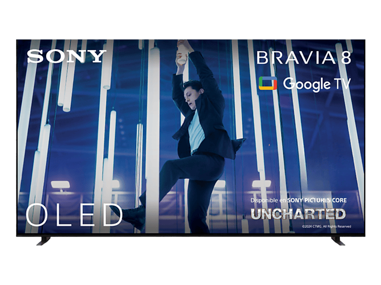 TV OLED 77" - Sony Bravia 8, 4K HDR, Google Smart 2024, Gaming PS5, IMAX Enhanced, Dolby Atmos/Vision, Chromecast, Apple Airplay, 120Hz, 77XR80