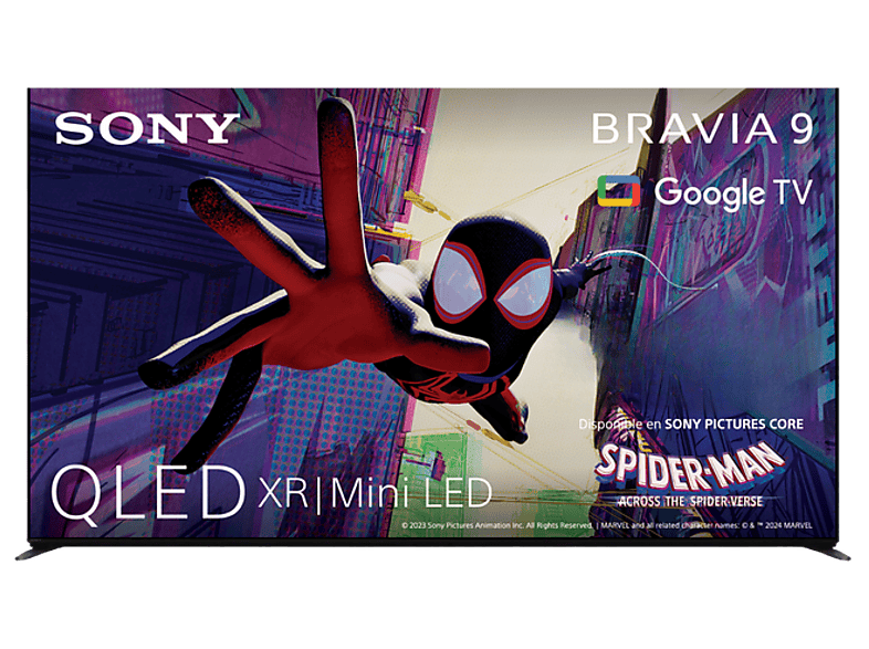 TV QLED 75" - Sony Bravia 9, XR Mini LED, 4K HDR, Google Smart 2024, Gaming PS5, IMAX, Dolby Atmos/Vision, Chromecast, Airplay, 120Hz, 75XR90