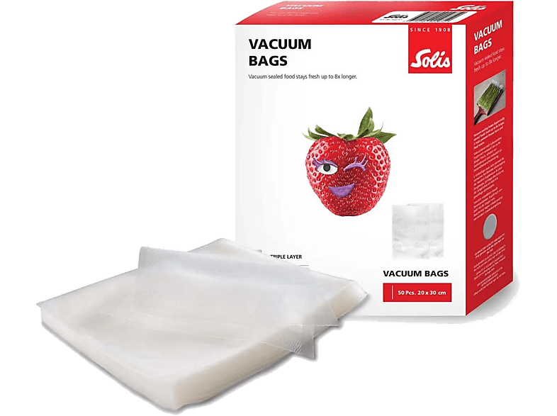 Worki do zgrzewarki SOLIS 20 x 30 CM 50 SZT. przezroczysty
