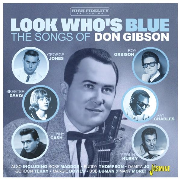 Albumhoes: "Look Who's Blue" met Don Gibson, met portretten van George Jones, Roy Orbison, Ray Charles en anderen.