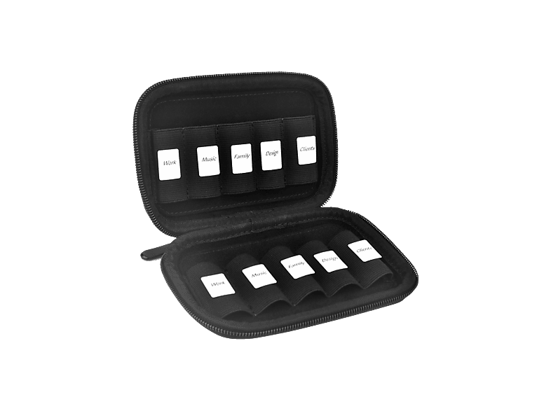 ISY IDB-4000 Hartschalenetui, Schwarz